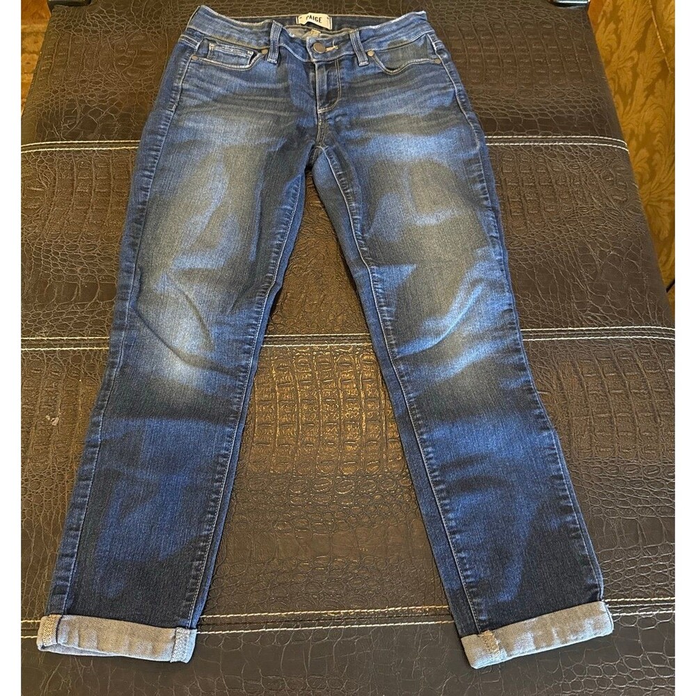 Paige Kylie Crop Jeans with Roll Hem Women's Size 27